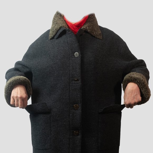 Vintage Hilary Radley Wool Coat (with removable liner) - Picture 3 of 6